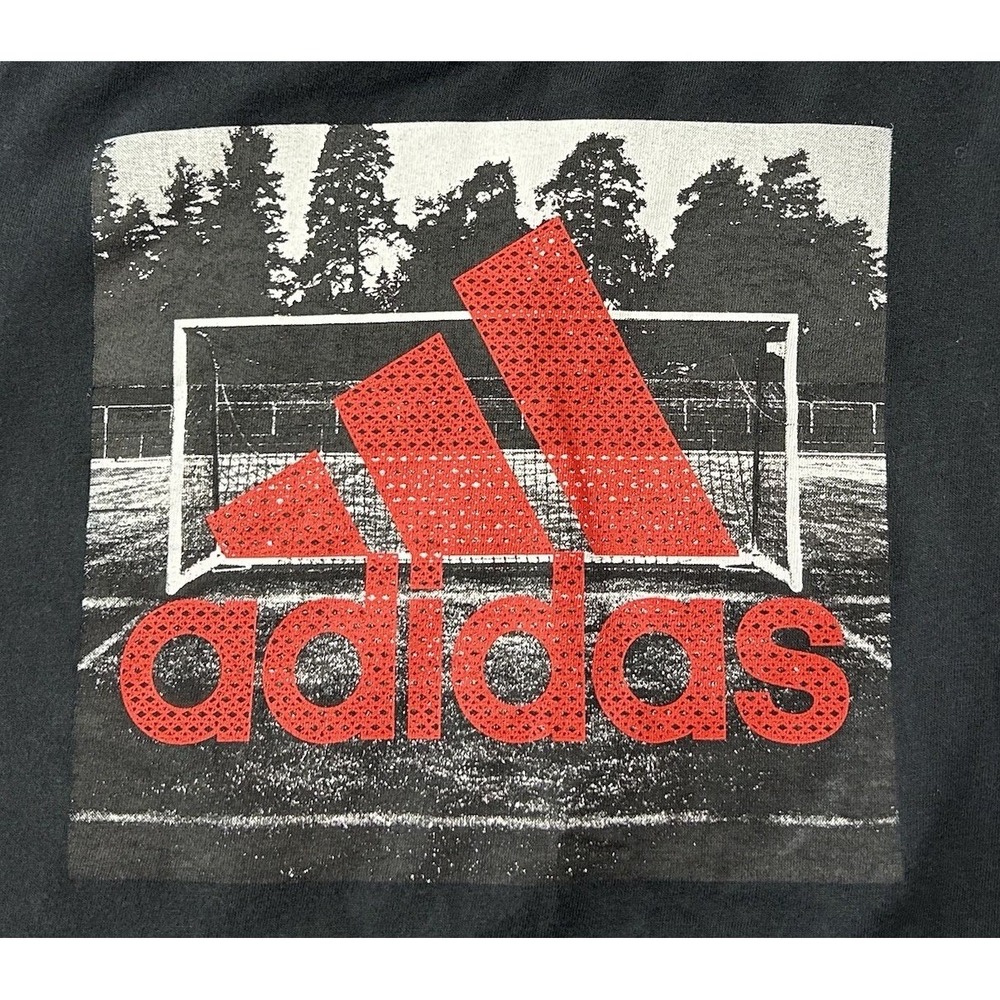 Adidas The Go To Tee Boys Black‎ Short Sleeve Soccer T-Shirt Size Small 7